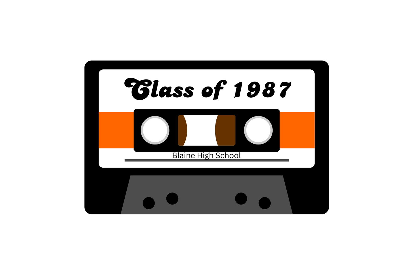 Retro Cassette Candle with your "YEAR"