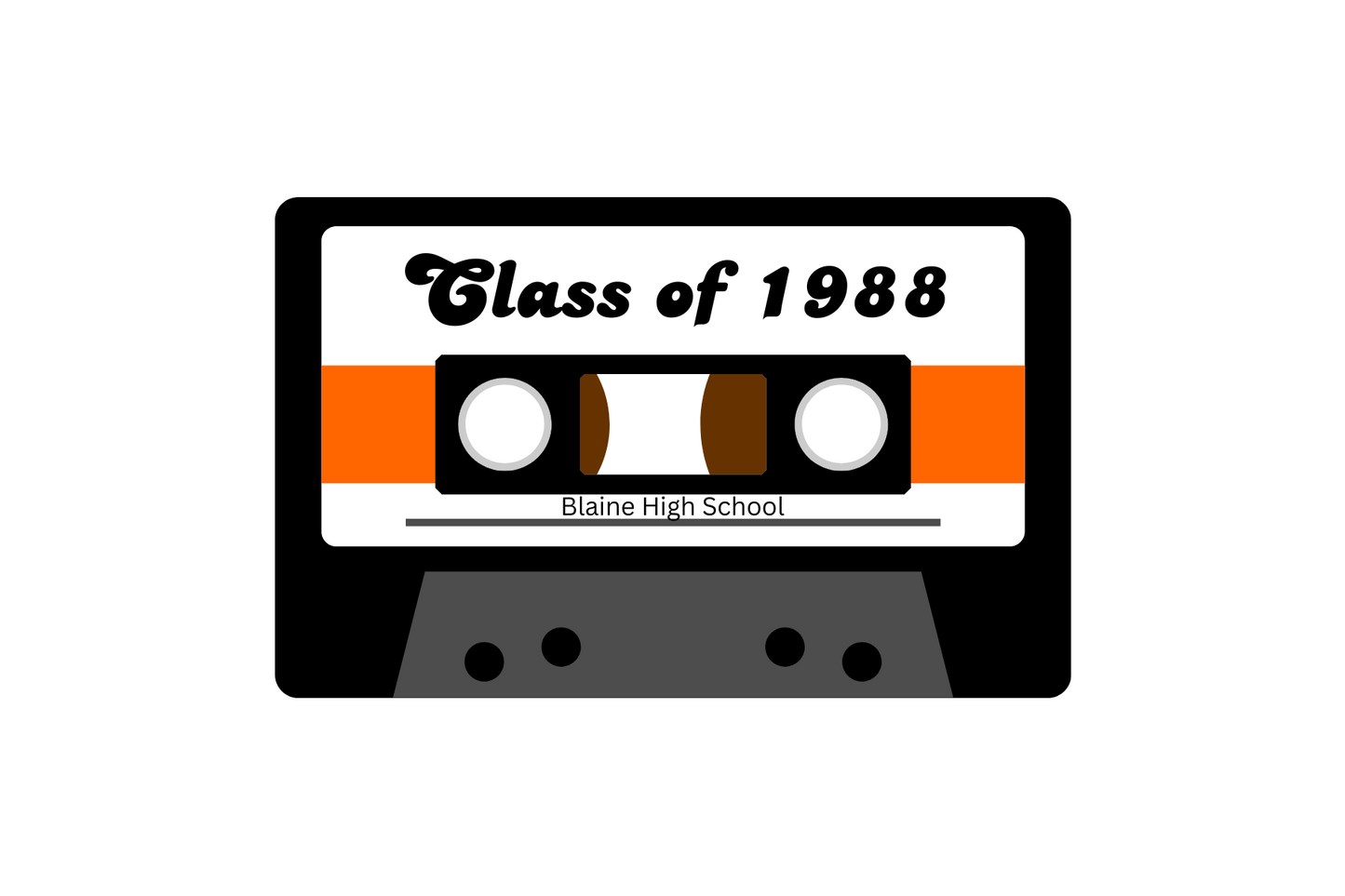 Retro Cassette Candle with your "YEAR"