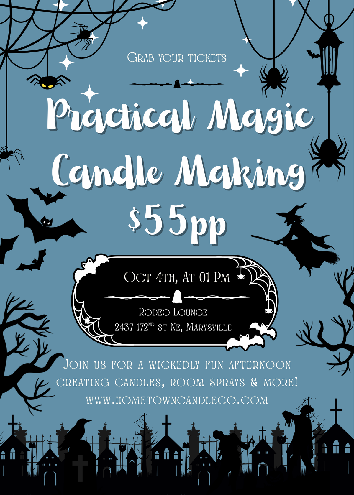 October 4th - Rodeo Lounge Candle Making & More Class