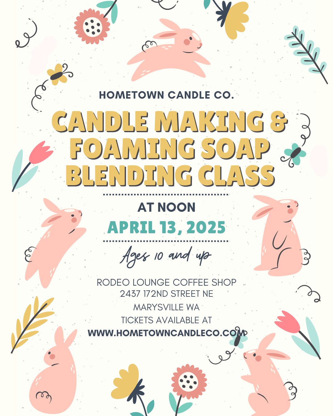 Easter Candle Making & Foaming Soap Blending