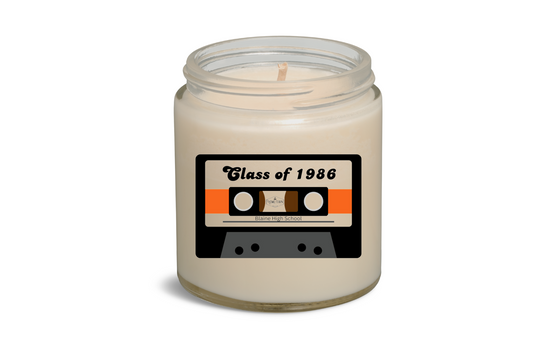 Retro Cassette Candle with your "YEAR"