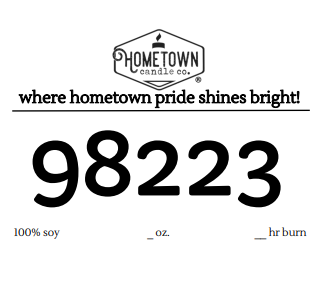 Hometown in [Your Zip Code] Candle (6 oz)